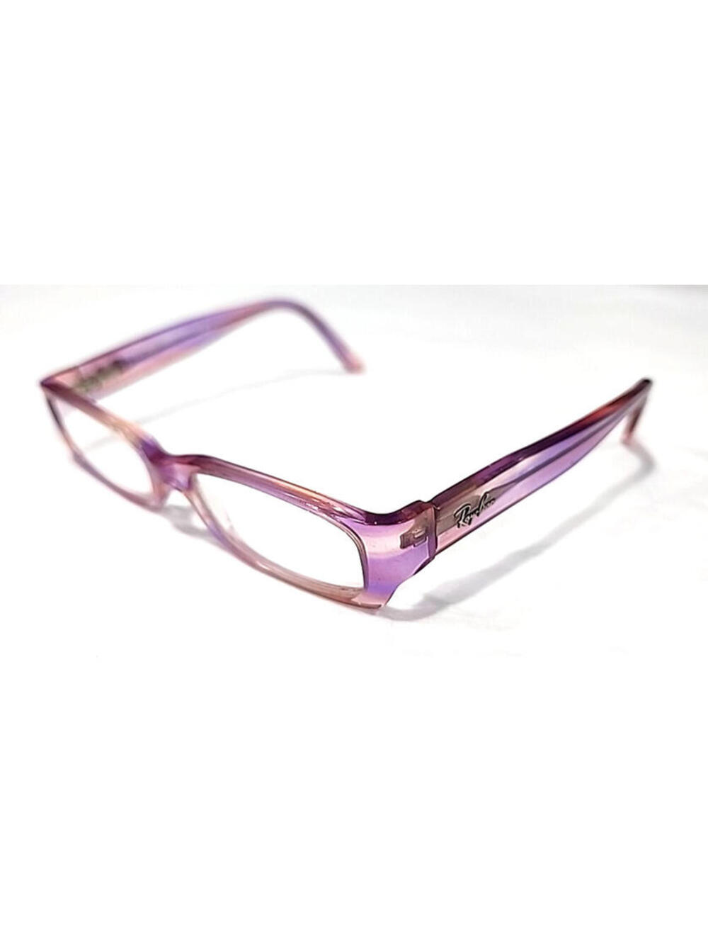 Ray Ban RB1512 3530 Girls Small Kids Clear Pink Rectangle Eyeglasses 46-14 125